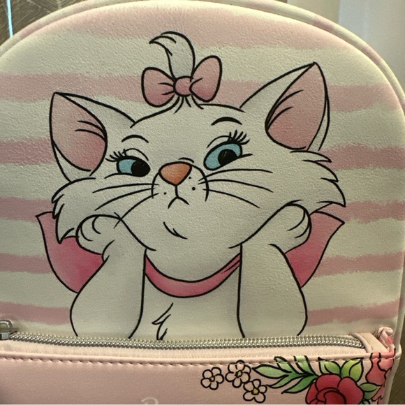 NWT Loungefly‎ Disney Aristocats MARIE I'm a Lady Mini Backpack Bag - Picture 2 of 6